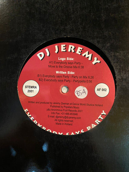 (Usado vg) DJ Jeremy – Everybody Says Party