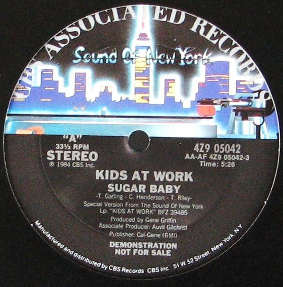 (Usado vg+) Kids At Work – Sugar Baby