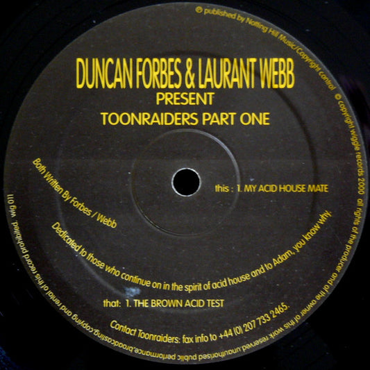 (Usado vg+) Duncan Forbes & Laurant Webb Present Toonraiders – Toonraiders Part One