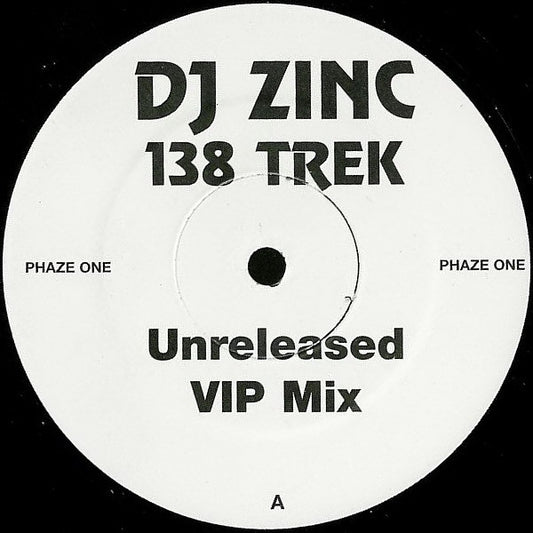 (Usado g+) DJ Zinc – 138 Trek (Unreleased VIP Mix)