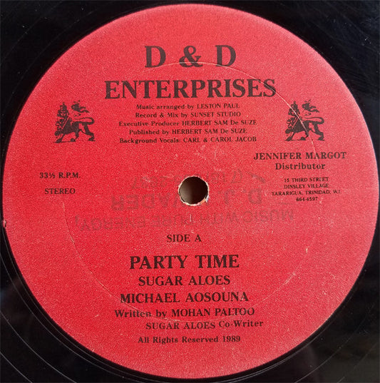 Sugar Aloes - Michael Aosouna – Party Time (Usado vg+)