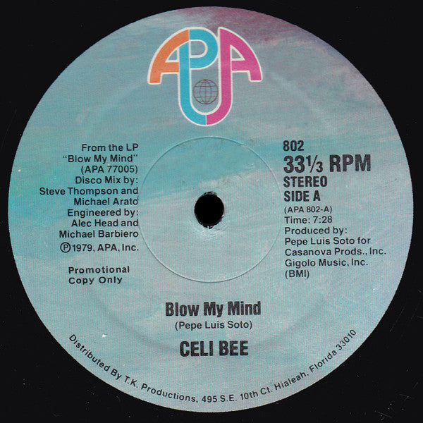(Usado vg+) Celi Bee – Blow My Mind / It's Love