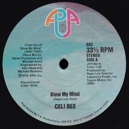(Usado vg+) Celi Bee – Blow My Mind / It's Love