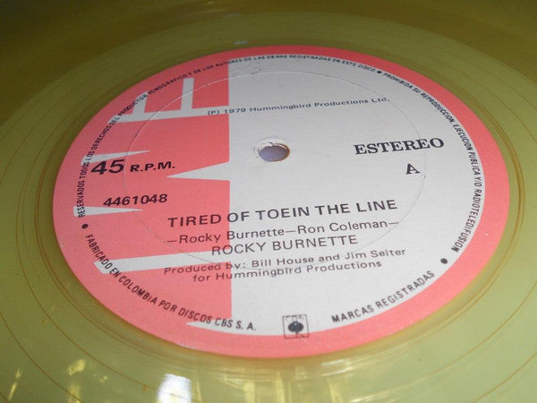 (Usado vg) Rocky Burnette – Tired Of Toein The Line