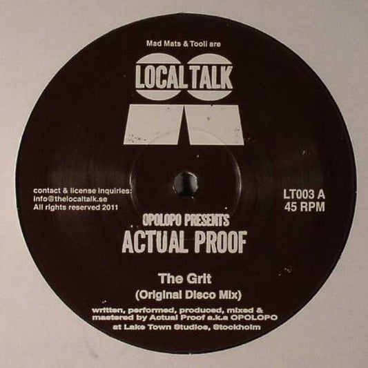 (Usado vg+) Opolopo Presents Actual Proof – The Grit