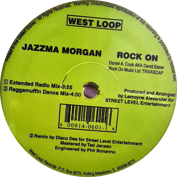 Jazzma Morgan – Rock On (Usado vg+)