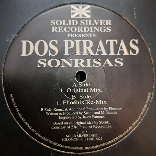 (Usado vg) Dos Piratas – Sonrisas