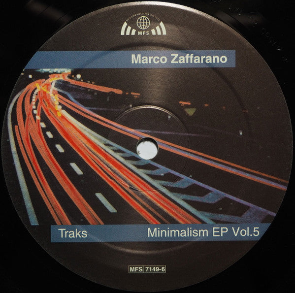 (Usado vg+) Marco Zaffarano – Minimalism EP Vol. 5 - Traks