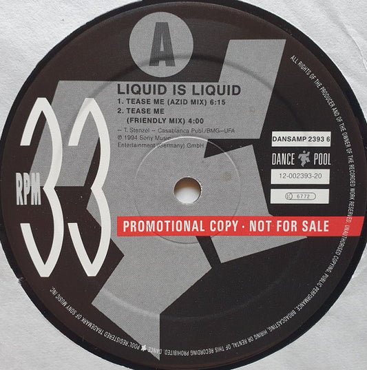 (Usado vg) Liquid Is Liquid – Tease Me