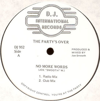 (Usado vg+) The Party's Over – No More Words