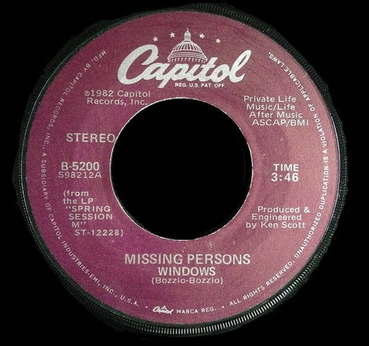 Missing Persons – Windows (Usado vg)