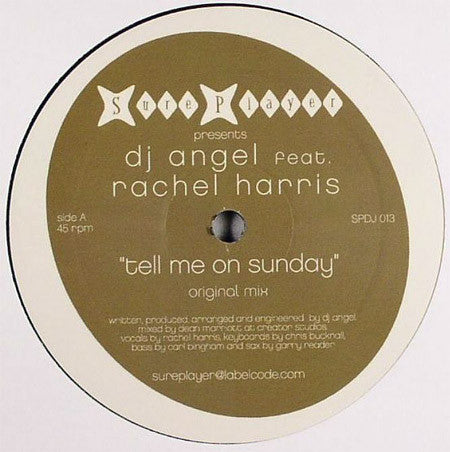 (Usado vg) DJ Angel feat. Rachel Harris – Tell Me On Sunday