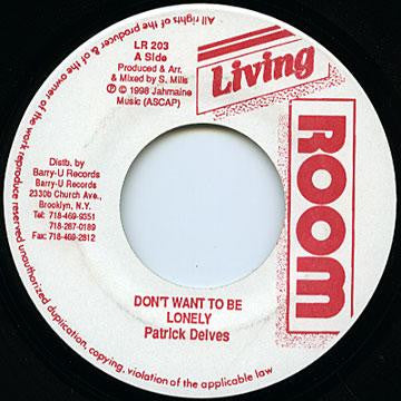 (Usado vg+) Patrick Delves – Don't Want To Be Lonely