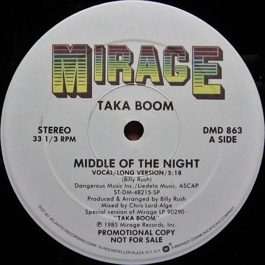 (Usado vg+) Taka Boom – Middle Of The Night