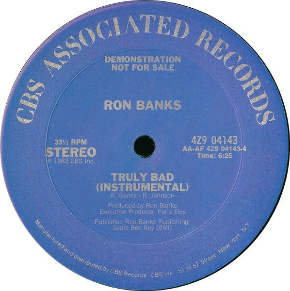 (Usado vg+) Ron Banks – Truly Bad