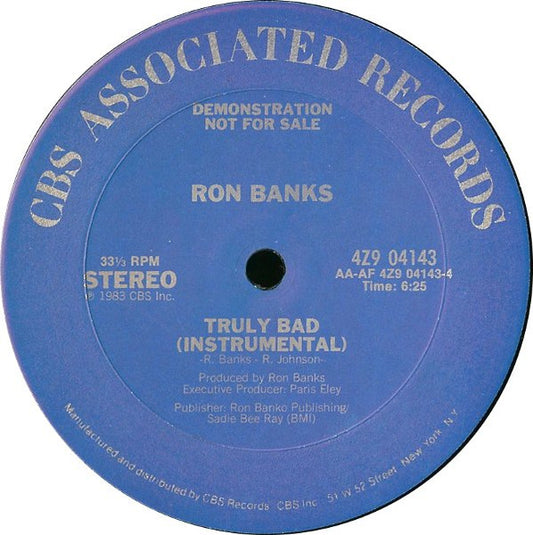 (Usado vg+) Ron Banks – Truly Bad