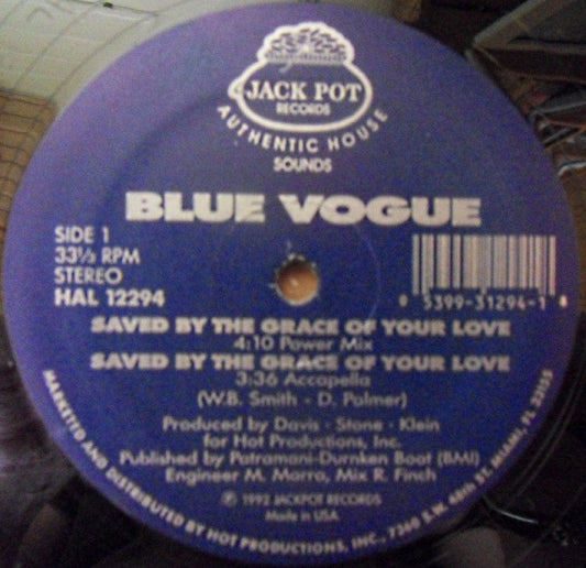 (Usado vg+) Blue Vogue – Saved By The Grace Of Your Love