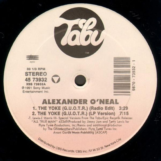 (Usado vg) Alexander O'Neal – The Yoke (G.U.O.T.R.)