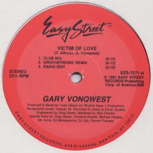 (Usado vg+) Gary Vonqwest – Victim Of Love