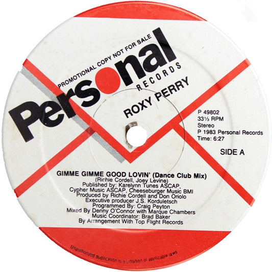 (Usado vg+) Roxy Perry – Gimme Gimme Good Lovin'