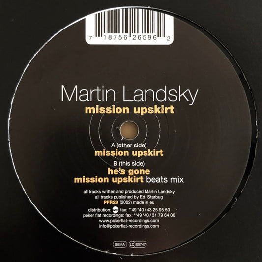(Usado vg) Martin Landsky – Mission Upskirt