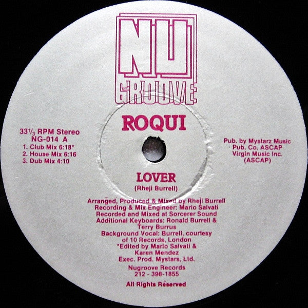 Roqui – Lover (Usado vg+)