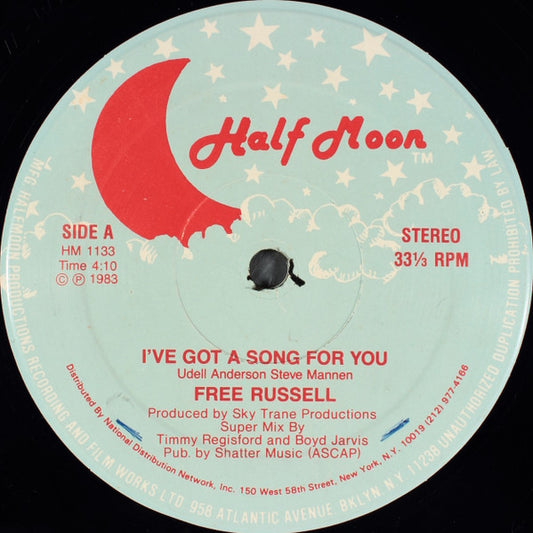 (Usado vg) Free Russell – I've Got A Song For You