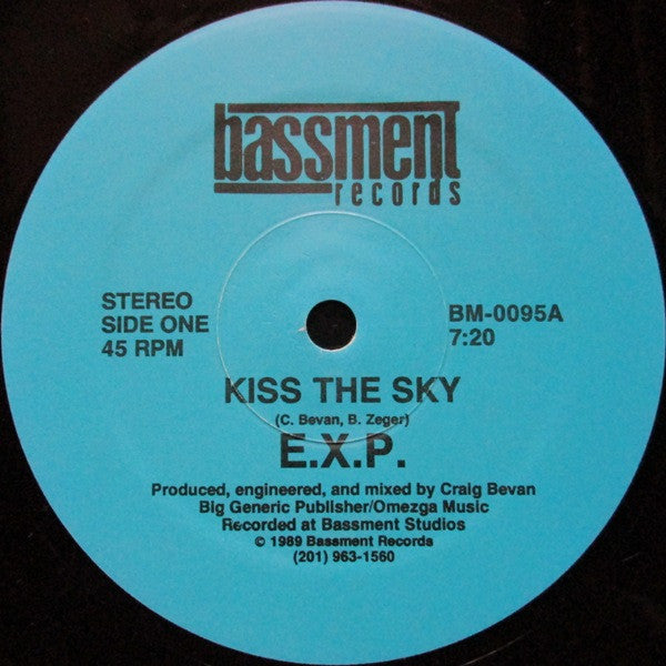 (Usado vg+) E.X.P. – Kiss The Sky / We Must Be In Heaven