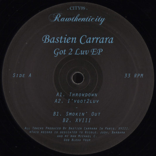 (Nuevo) Bastien Carrara – Got 2 Luv EP