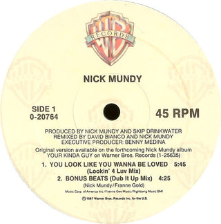 (Usado vg+) Nick Mundy – You Look Like You Wanna Be Loved