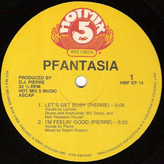 Pfantasia - Let's Get Busy / You Wanna Party - Image 1