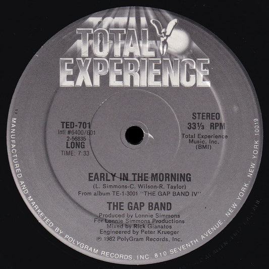 (Usado vg+) The Gap Band – Early In The Morning
