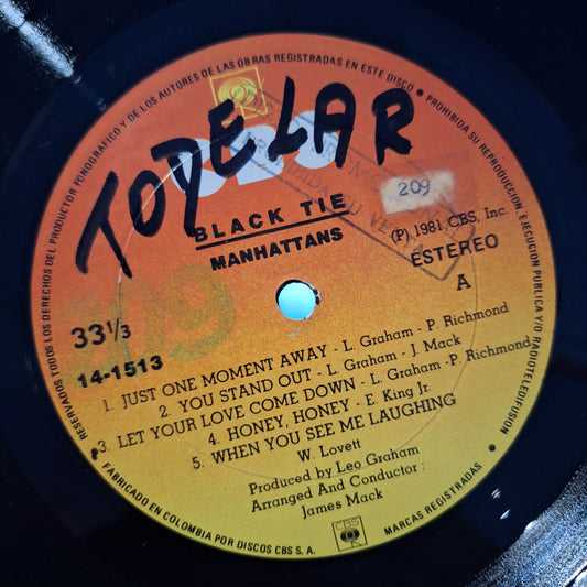 (Usado vg) The Manhattans – Black Tie