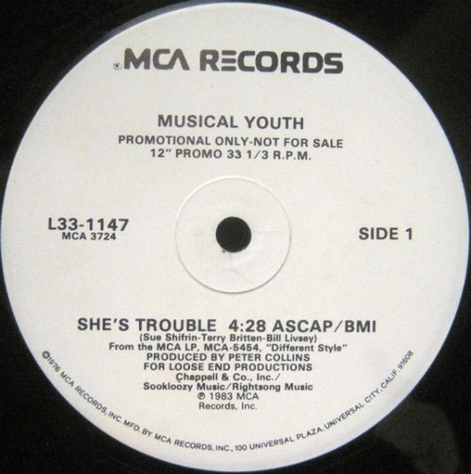 Musical Youth – She's Trouble / Incommunicado (Usado vg+)
