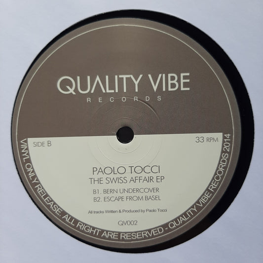 (Nuevo) Paolo Tocci ‎– The Swiss Affair EP