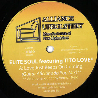 (Usado vg+) Elite Soul Featuring Tito Love – Love Just Keeps On Coming