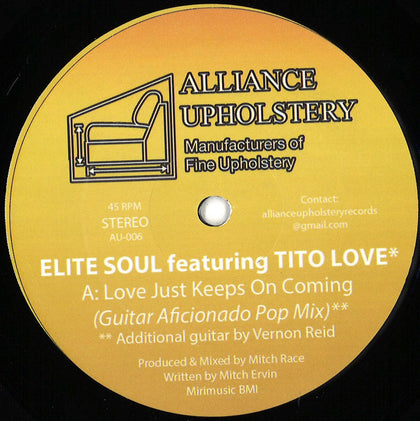 (Usado vg+) Elite Soul Featuring Tito Love – Love Just Keeps On Coming