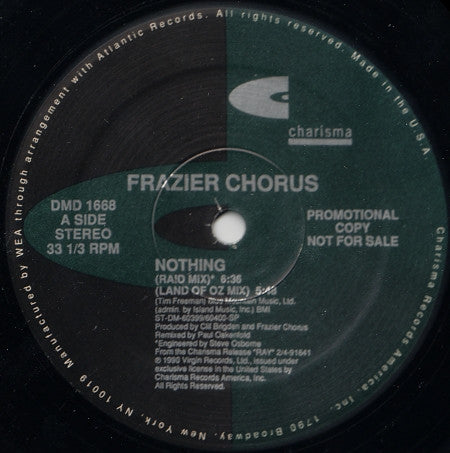 Frazier Chorus – Nothing [DMD1668] *USADO*